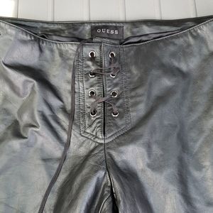 Guess genuine leather pants